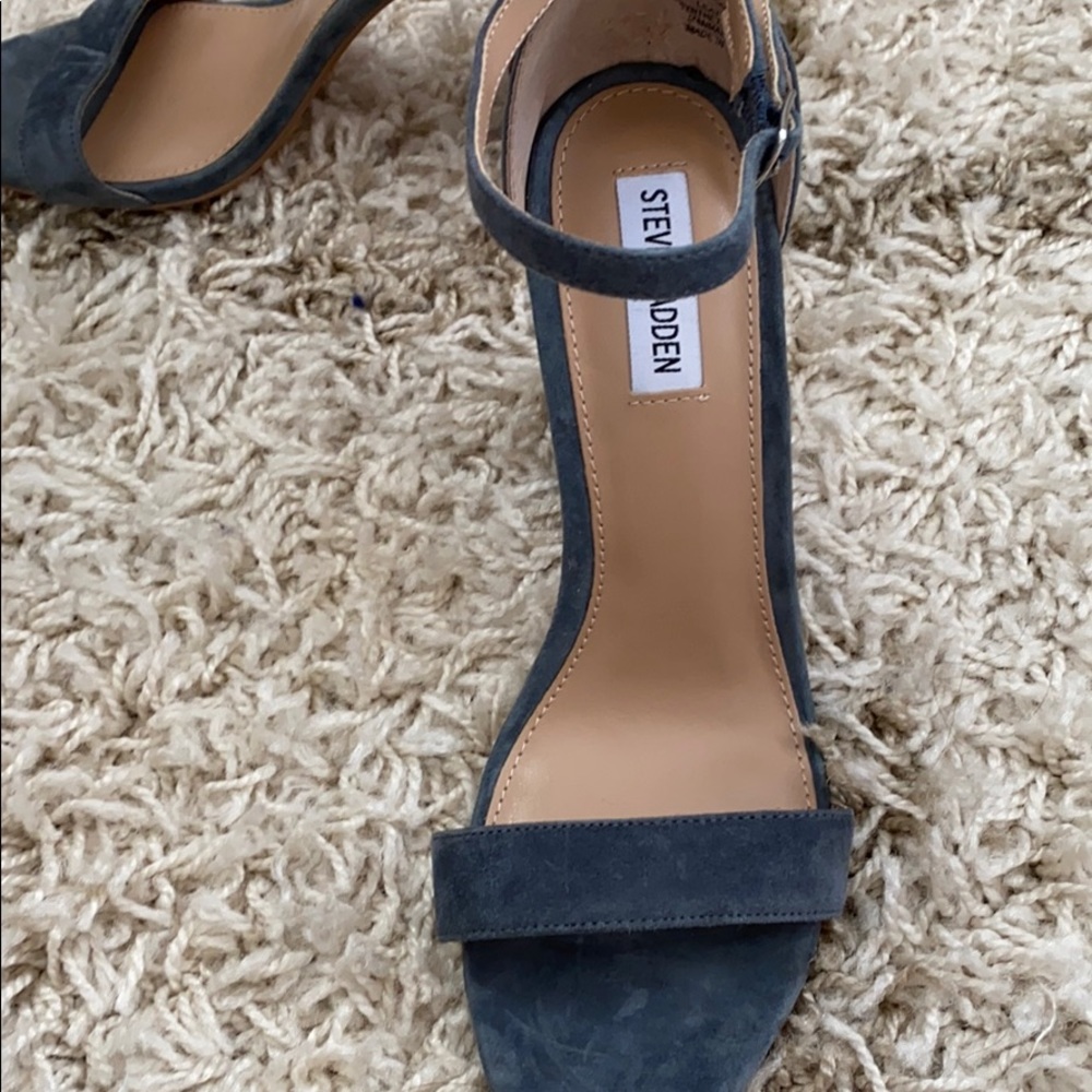 Steve Madden Blue Suede Heels